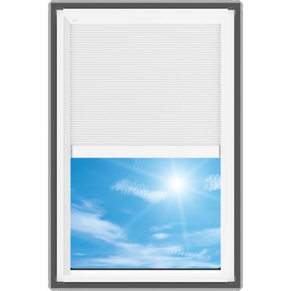 Velux FS M08 Fixed Deck Mount Skylight with Solar Room Darkening Shade White - Image 4