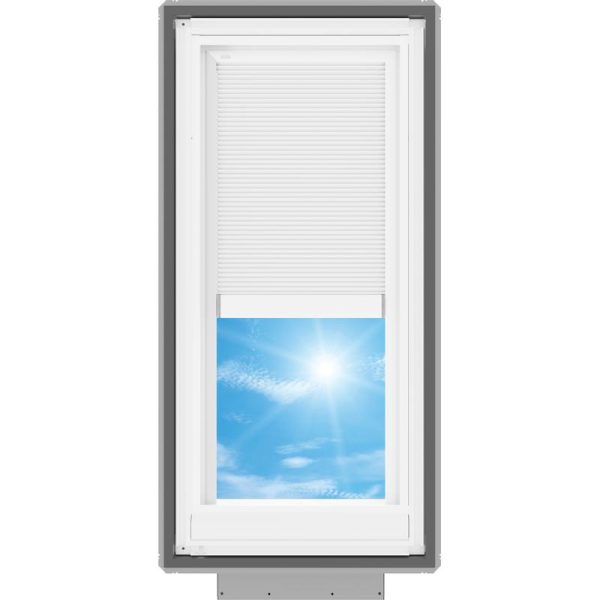 Velux VSS C06 Solar Venting Deck Mount Skylight with Solar Room Darkening Shade White - Image 4