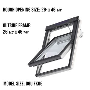 VELUX GGU FK06 Center Pivot Roof Window