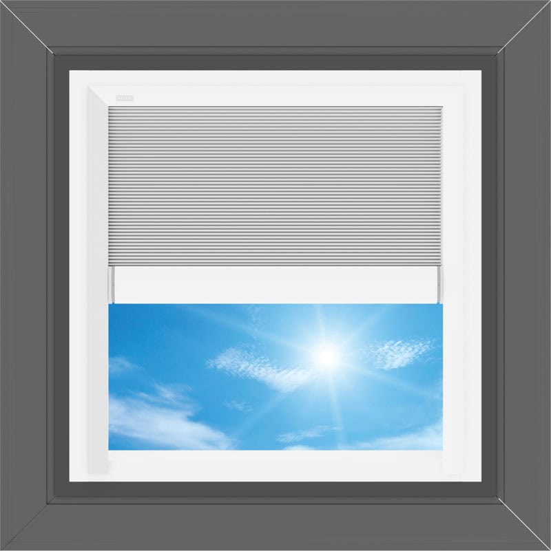 VELUX QPF 2246 Self Flashing Skylight with Solar Powered Shade – Room Darkening (Double Pleated) – White - Image 4