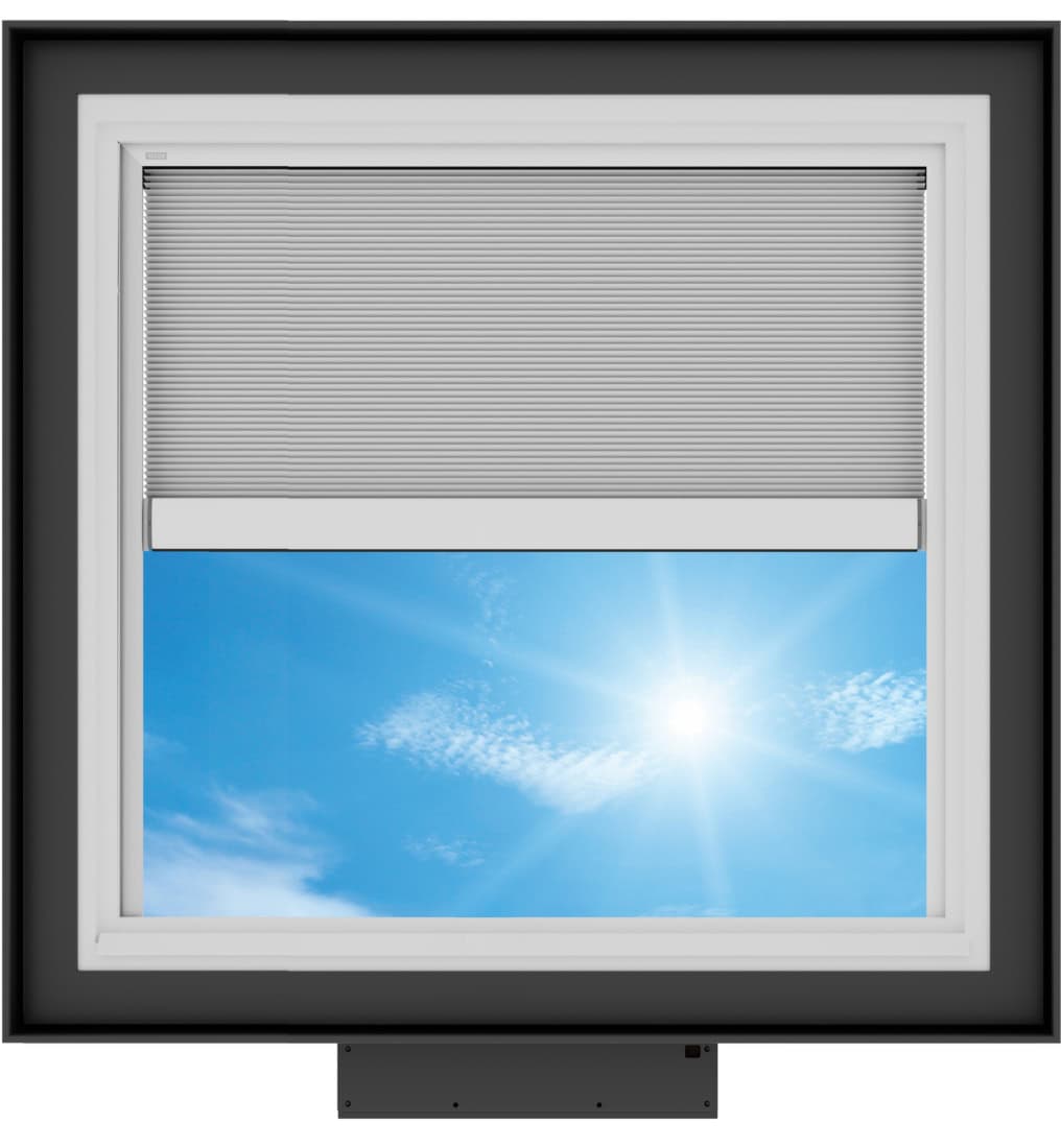 VELUX VCS 3737 Solar Venting Curb Mount Skylight with Solar Room Darkening Shade White - Image 3