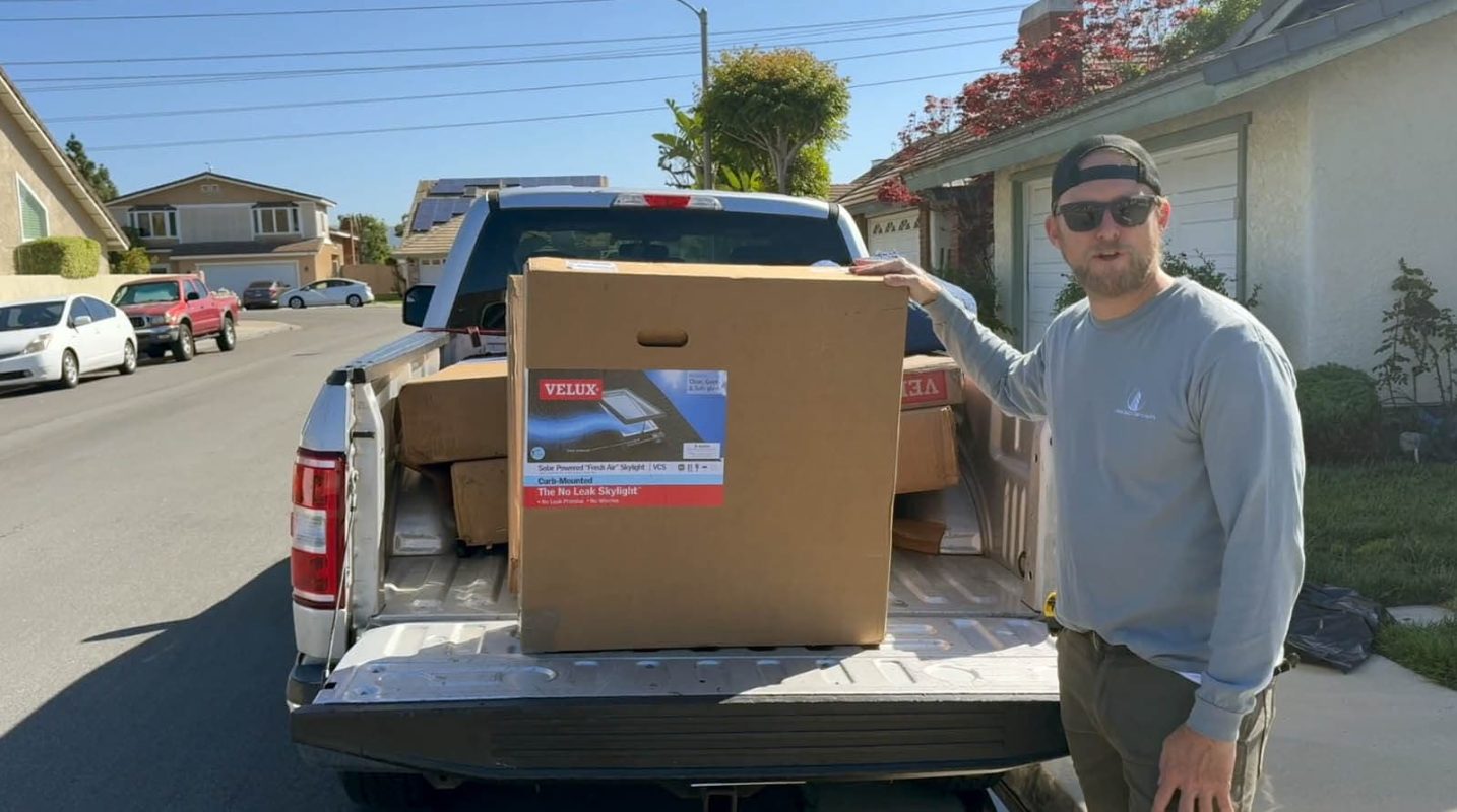 VELUX Solar Venting Skylight Unboxing & Installation (Model VCS 2222)